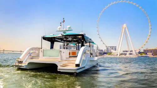 Dubai Yacht: 60ft Ozone Party Boat Private Yacht Tour Transport Passes Dubai Yacht: 60ft Ozone Party Boat Private Yacht Tour Transport Passes in Dubai - Photo 6